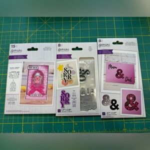 Crafter’s Companion Set of 3 Stamp & Die Sets